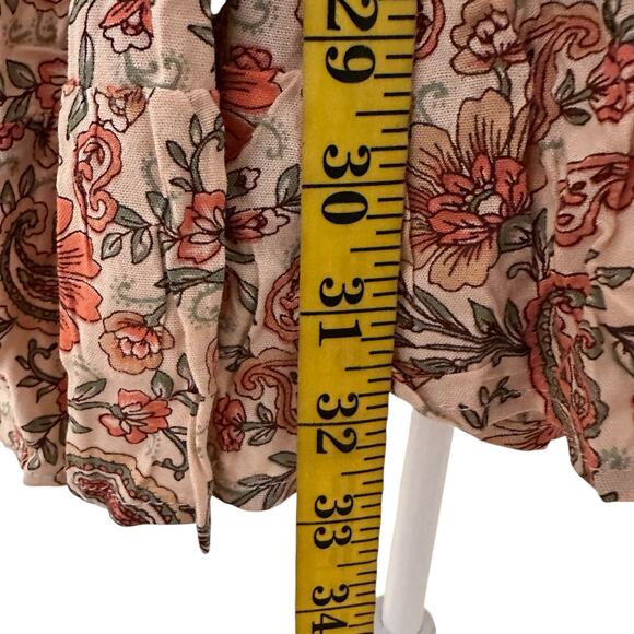 Patrons of Peace Flowy Multicolor Floral Short Sleeves Mini Dress Size S - NWT - Picture 5 of 7